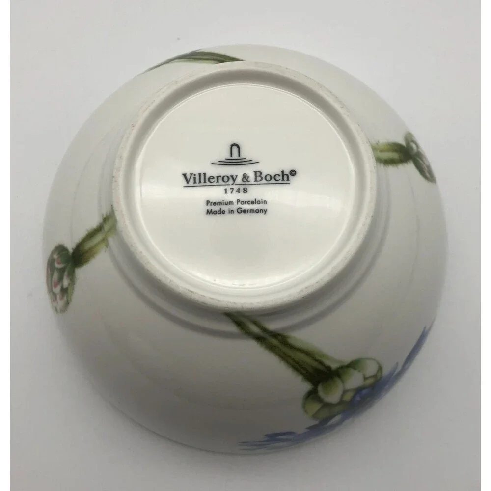 Villeroy & Boch Flora Blue Cornflower Rice Bowl Germany 5.5
